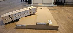 Продаётся новая кровать из IKEA. 160200 в комплекте с деревянными полосками и матрасом. Общая цена 2800 шекелей